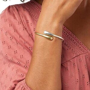 Lucky Brand Women's Two Tone Bypass Bracelet